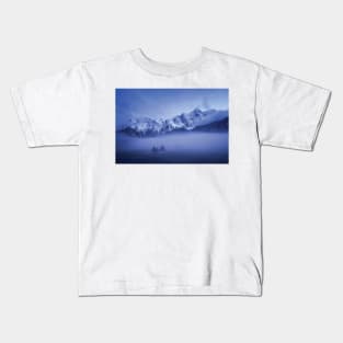 Misty Winter Evening Kids T-Shirt